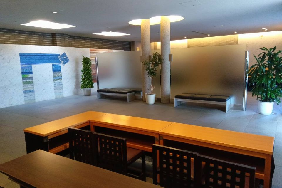県央みずほ斎場の待合室